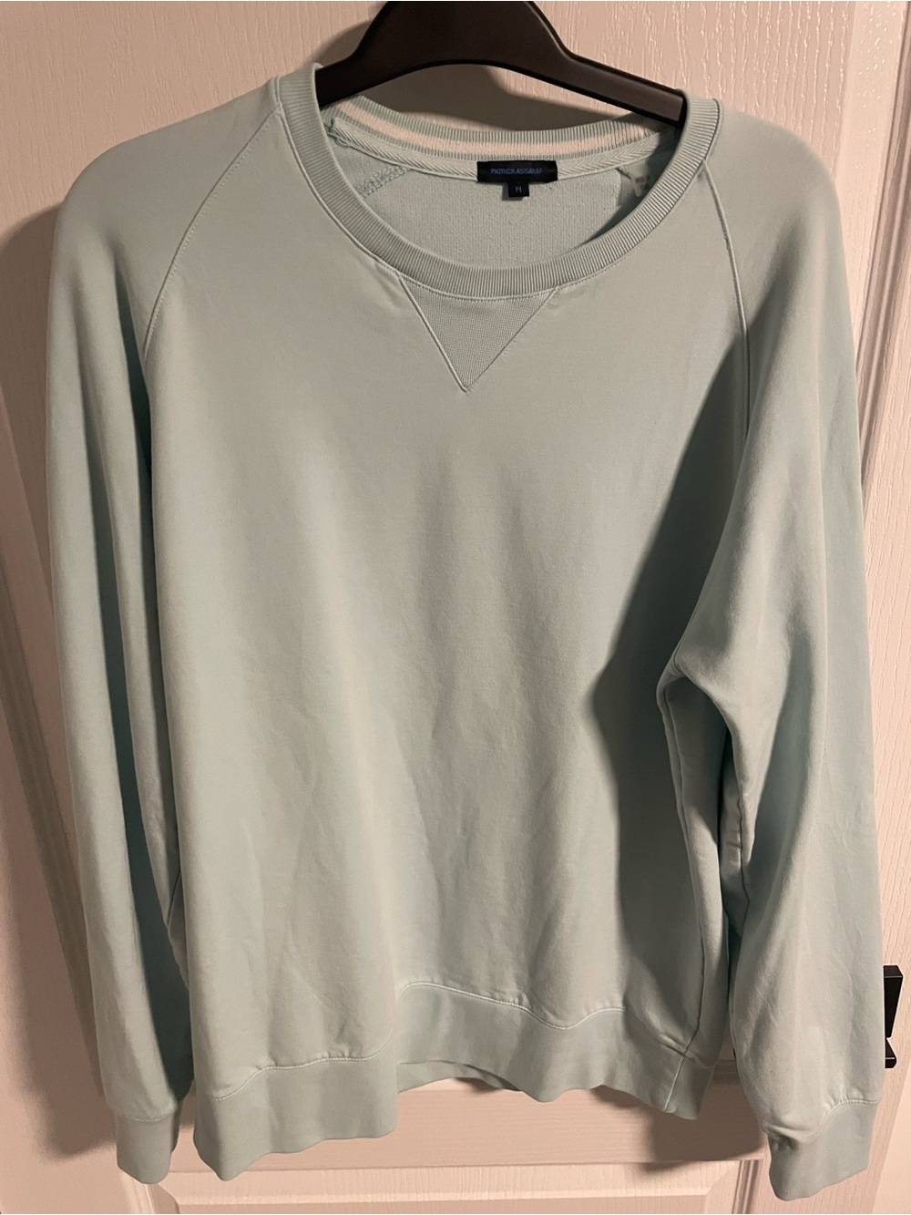 Men's Mint Green Crewneck Sweatshirt - Patrick Assaraf